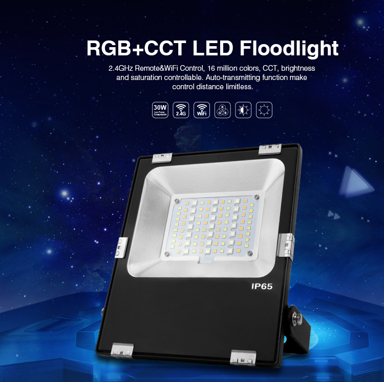 30W RGB+CCT LED Floodlight - Click Image to Close